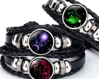 Glow in the dark Bracelet , Zodiac Bracelet, Sings Bracelet, Best gift bracele