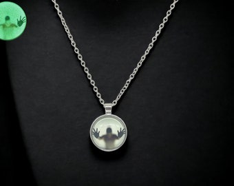 Glow in the Dark Necklace: Unique Resin Pendant