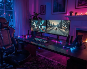 Warm Neon Stream Pack for Kick or Twitch | Animated Screens  Overlays