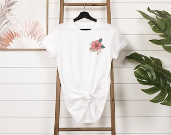 Dog Mom Flower Tee: Animal Lover Gift Shirt