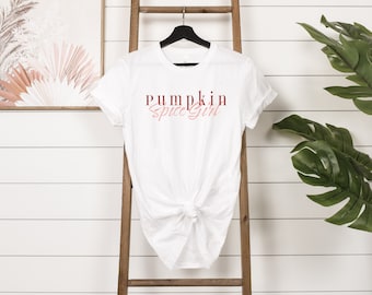 Pumpkin Spice Girl Tee: Fall Coffee Lover T-Shirt