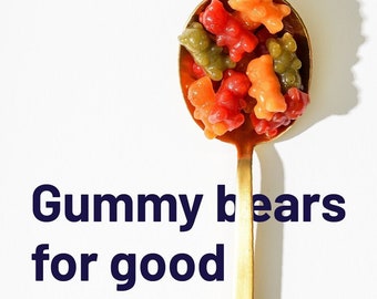 Sweet 4 All Gummy Bears - Sugar-Free, All-Natural, Low Carb at 1g Net Carbs, Keto, Low Glycemic, Low Calorie black 1.8 Ounce (Pack of 6)