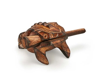 Musical Wooden Frog | Handmade natural instrument for Kids and Musicians