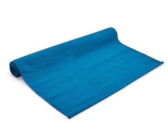 Sarveda Handwoven Organic Cotton Yoga Mat with Natural Rubber Grip