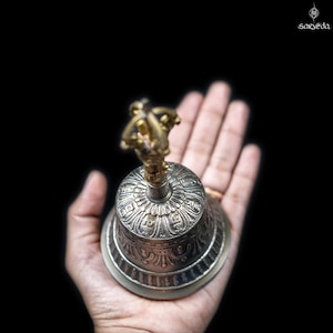 Sacred Buddhist Bell with Calming and Sustaining Sound | Exquisitely Engraved with Buddhist Artwork
