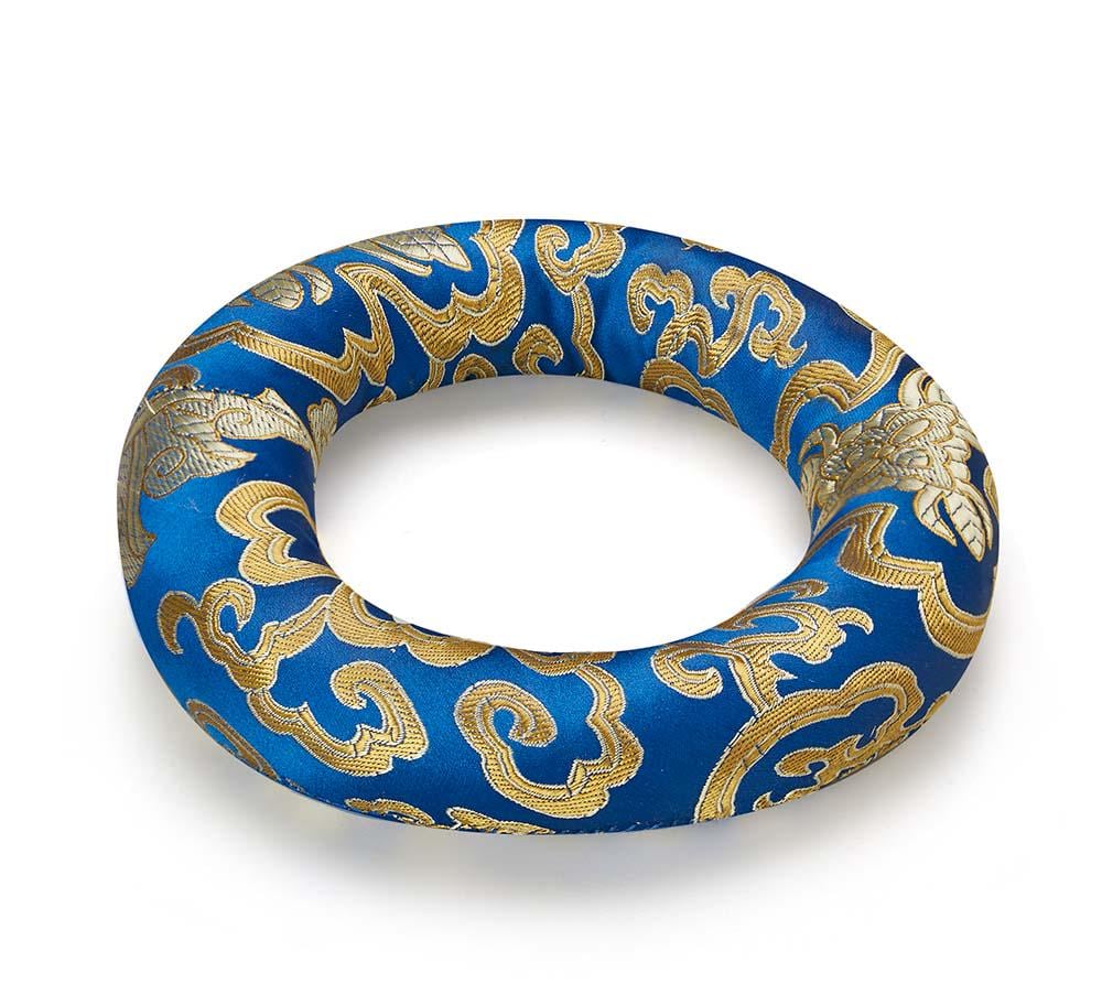 Cuscino Campana Tibetana Cuscino Per Campane Tibetane Diametro 16 Cm Cuscino Rotondo Cuscino Per Anelli Music Bowl Broccato Di Seta Per Ciotole Per Canto Da Meditazione Da Cuscini Per Campane Tibetane - Foto 6