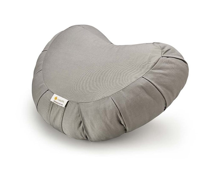 Crescent Zafu Meditation & Yoga Cushion made from Organic Cotton