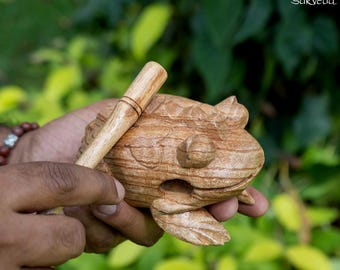 Sarveda Musical Wooden Frog