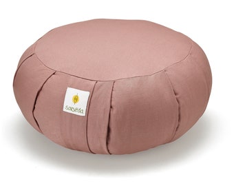 Coussin de méditation et de yoga Sarveda Zafu en coton biologique