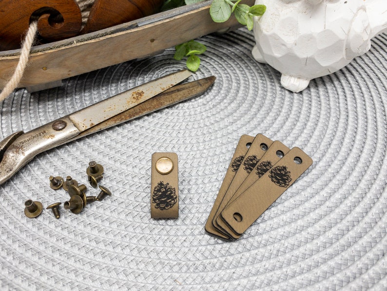 Custom Faux Leather Tags 3 X 0.5 Skinny NO SEW Etsy