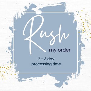 RUSH ORDER Fee | Upgraded 2-3 Day PRODUCTION Time | Expedite My Order Add-On Service