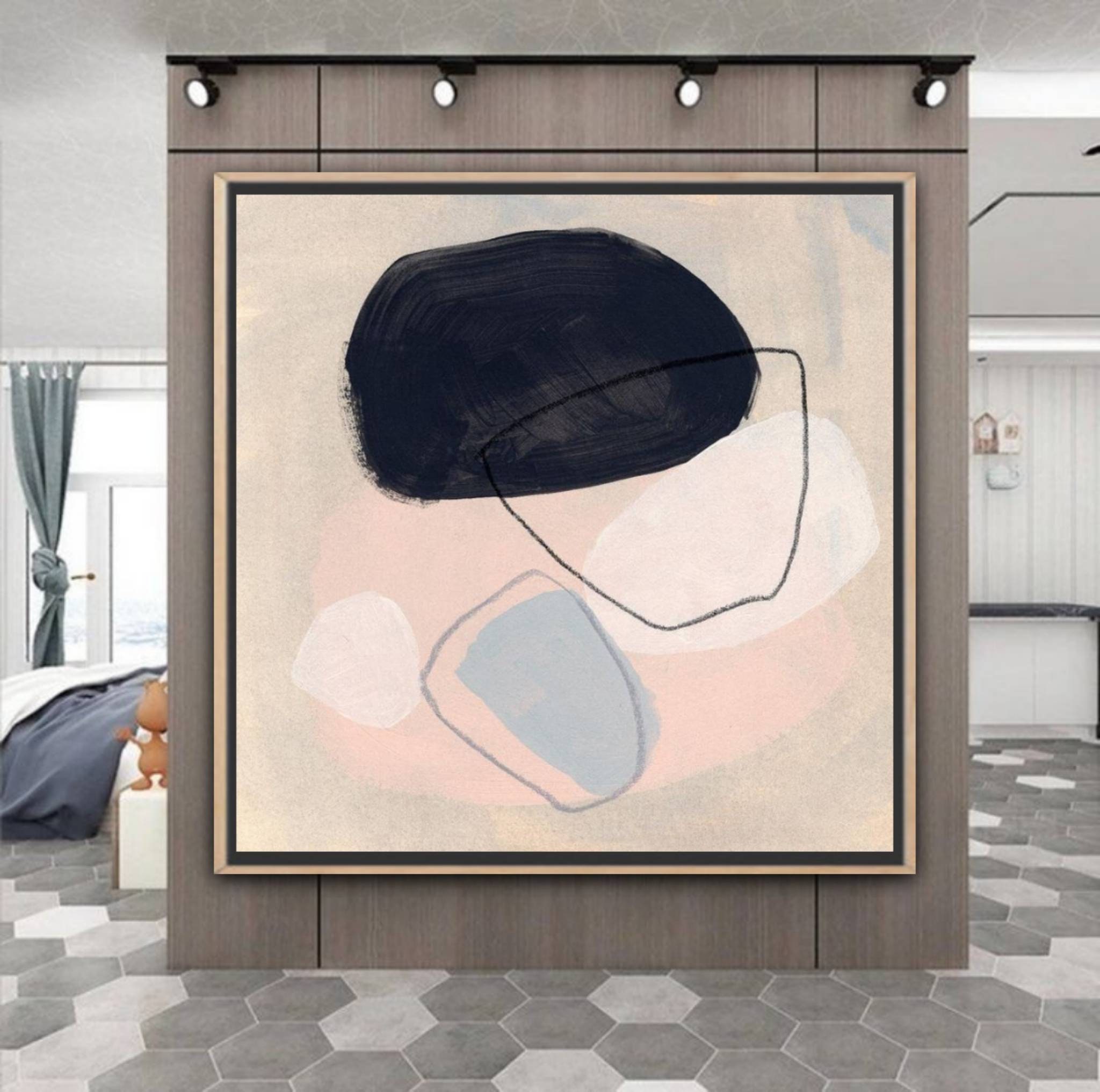 Extra Large Wall Art Abstract Beige Painting Minimalist Painting Large ...