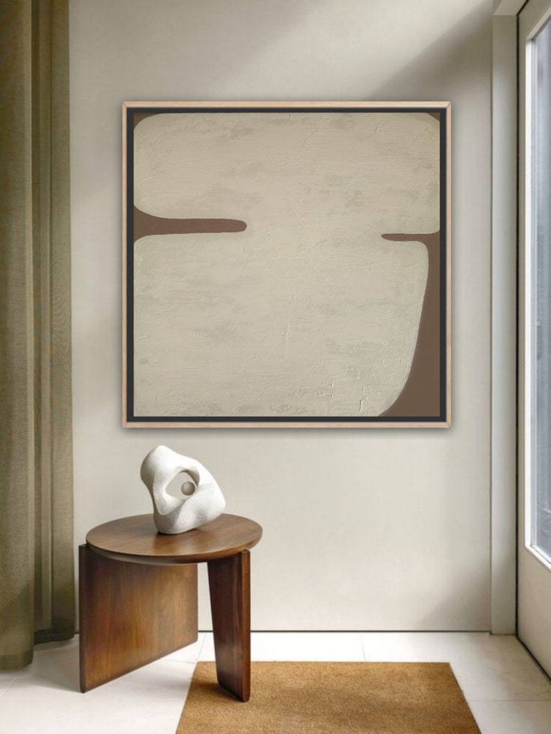 Diathou Handgemaltes Ölgemälde – 100x70 Cm, Weiße Textur, Abstrakte Kunst Für Die Wanddekoration