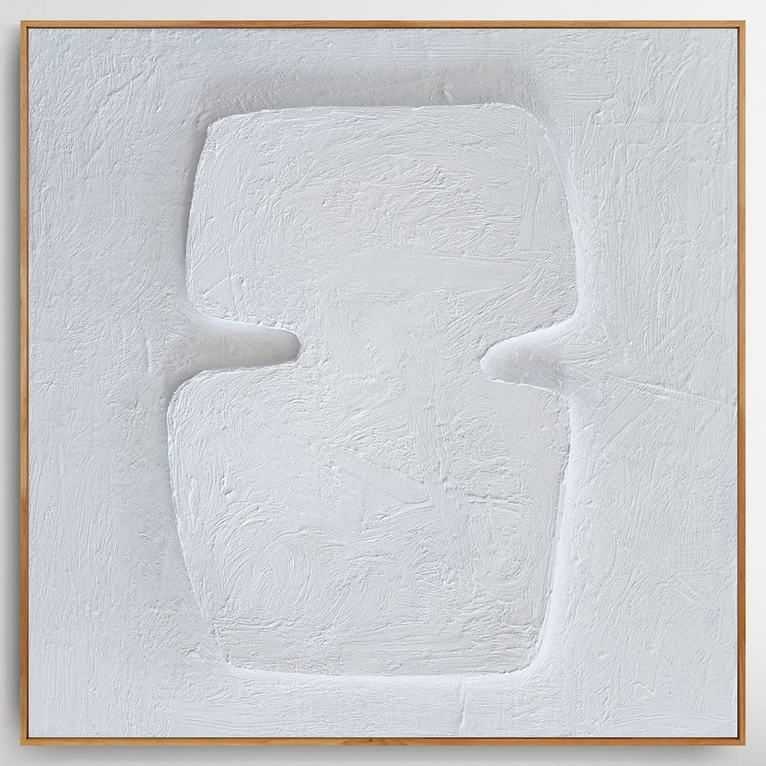 Photo inspiration: Picture Idea: Midcentury Modern Relief Painting Texture Sculptural Geometric Wall Art