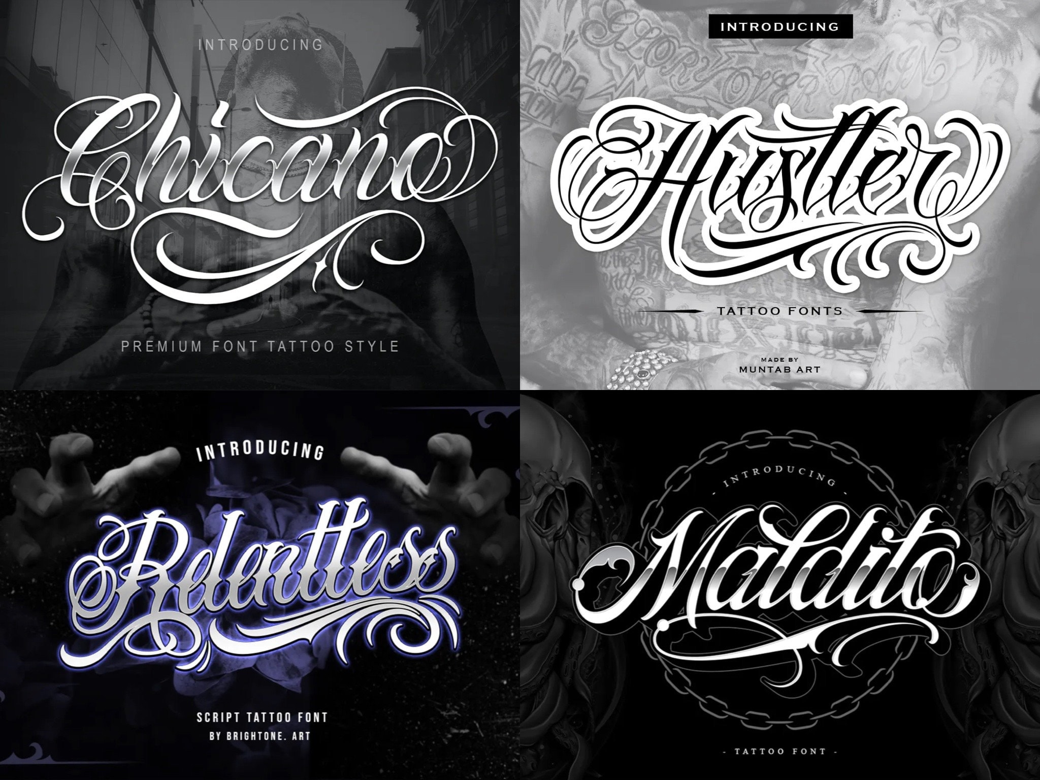 Cursive Tattoo Font - Etsy Cursive Tattoo Font - Etsy