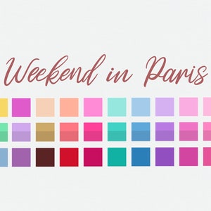 Weekend In Paris - Procreate Kleurenpalet