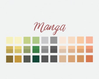 Manga - Procreate Color Palettes