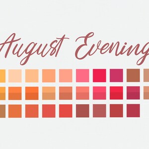 August Evening - Procreate Color Palette