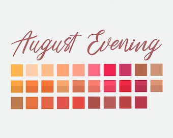 August Evening - Procreate Color Palette