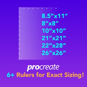 6 Procreate Rulers - Instant Download for Procreate!