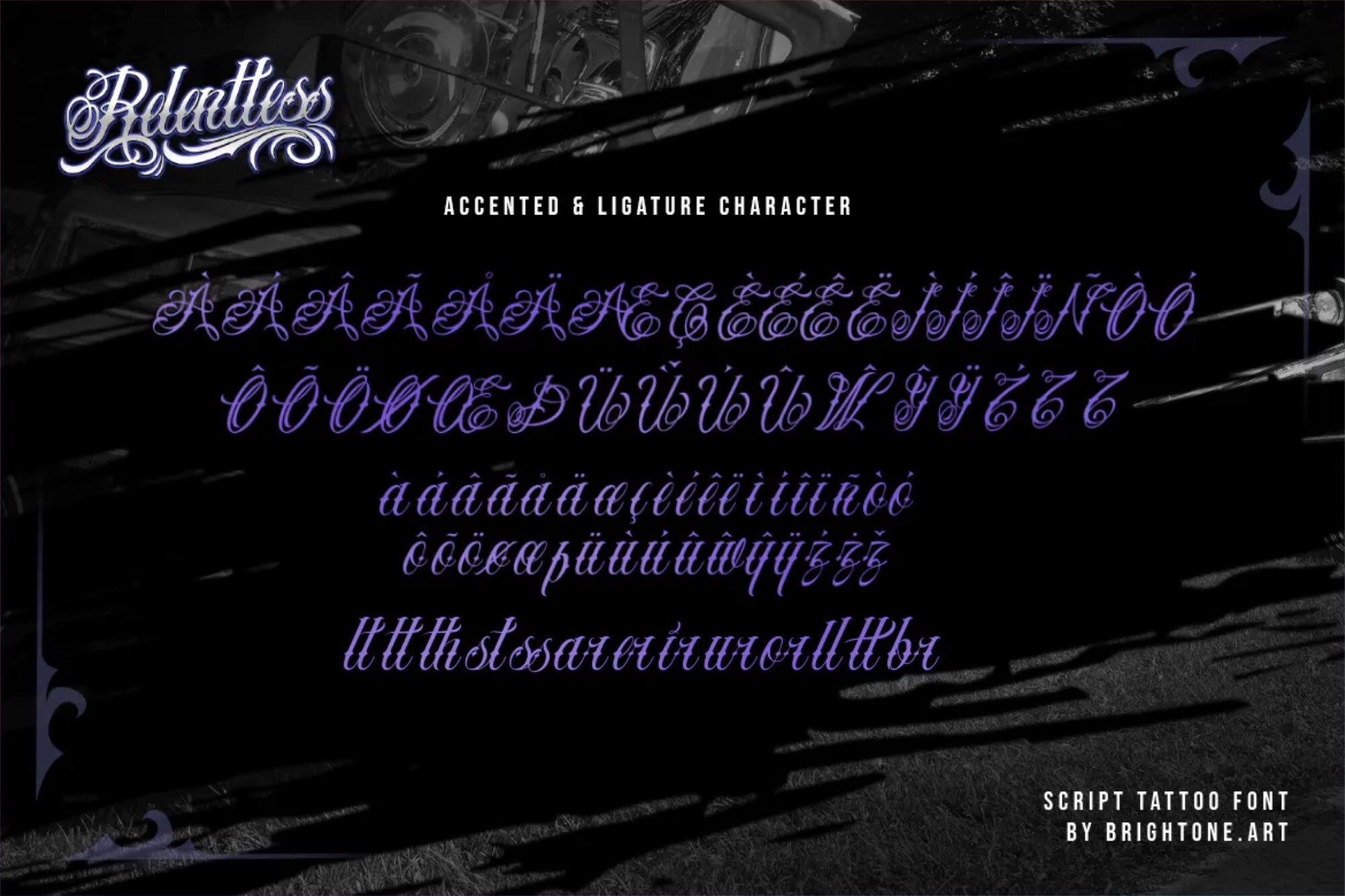 Relentless Cursive Relentless - Procreate Fonts - Instant Download | .ttf, .otf Included ...