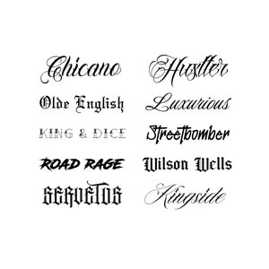 10 Procreate Font Bundle for Tattoo Artists image 2