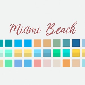 Miami Beach - Procreate Kleurenpalet
