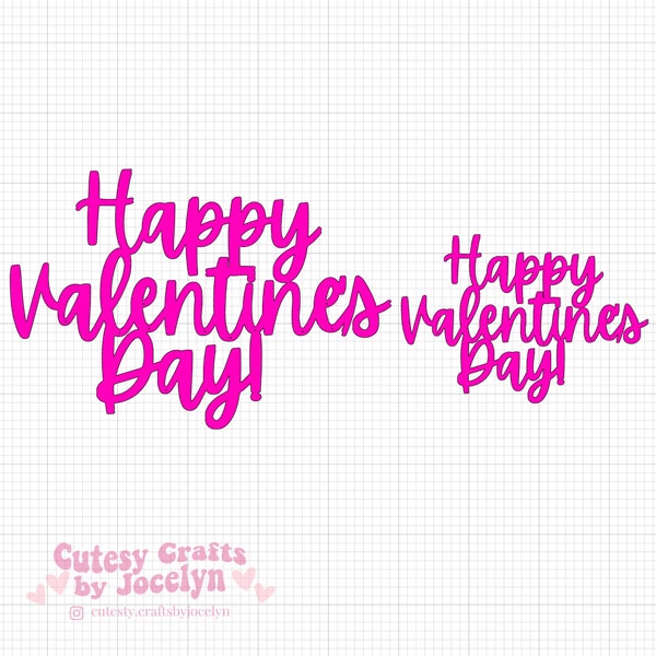 Valentine Glitter Topper SVG, Valentine dessert topper, Valentine cake topper, Happy Valentine's Day SVG, Cricut Design, Valentine Orders