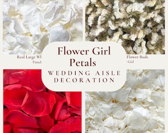 Dried Flower Wedding Aisle Confetti - Biodegradable Confetti - Natural Confetti - Dried Flower Confetti - Flower Girl Basket - Wedding Decor