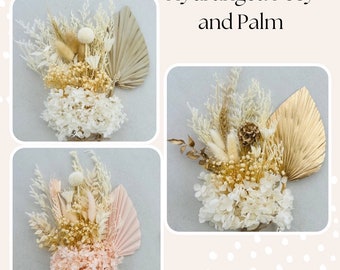Preserved Dried Floral Arrangements: Stunning Palm 'n Posies Topper