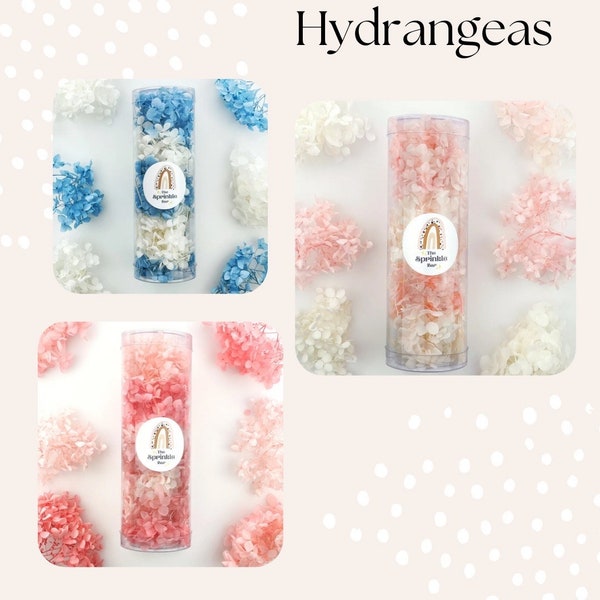 Hydrangea Flowers | Cake Topper | Flower Confetti | Dried Flowers  | Wedding Confetti | Gender Reveal | Birthday | Celebration