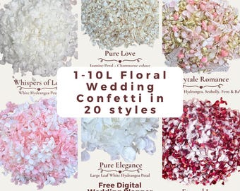 Bulk Flower Petal Wedding Confetti - Biodegradable Confetti - Dried Flower Confetti - Natural Confetti - Petal Confetti Wedding Decorations