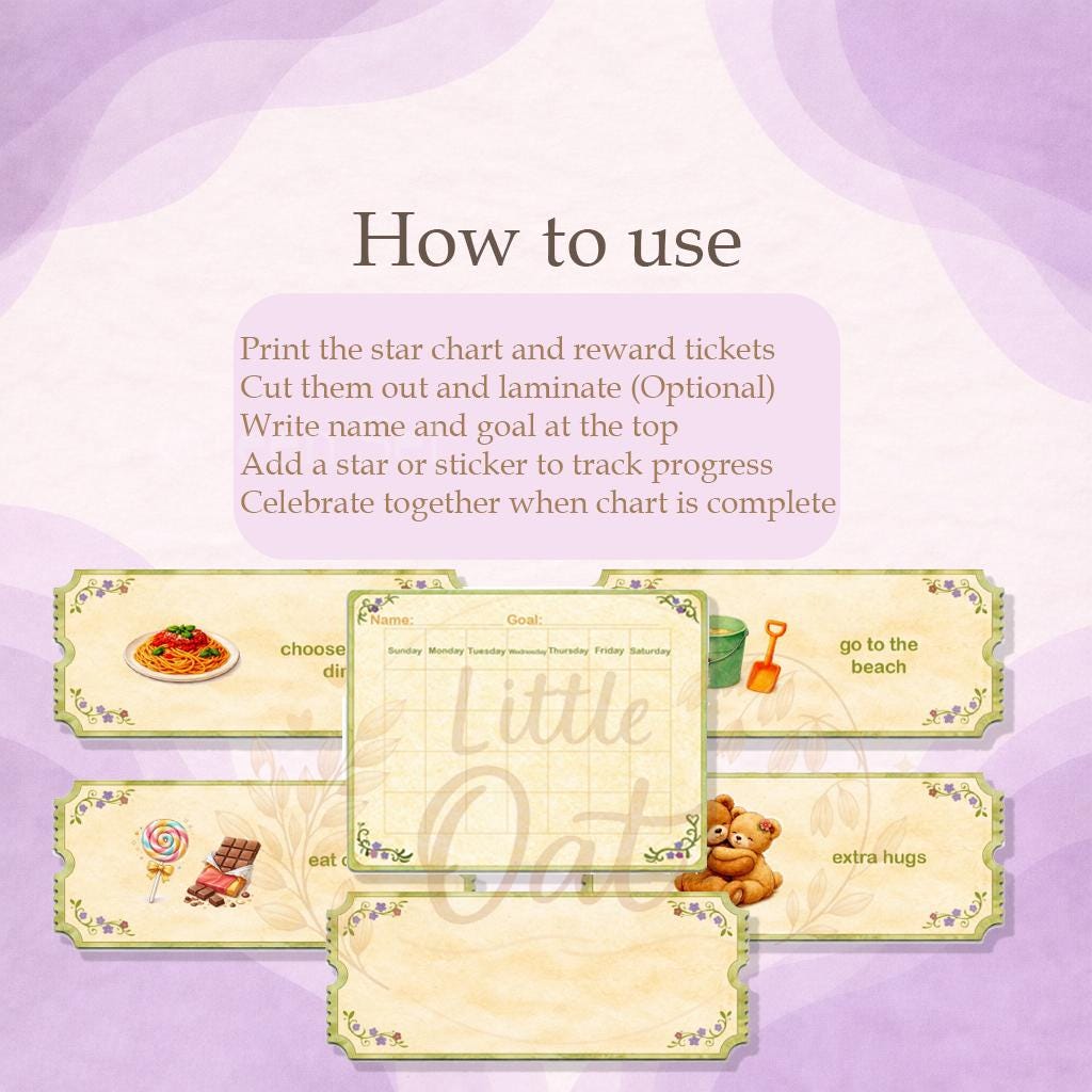 Printable Star Chart for Kids | Instant Download - Etsy