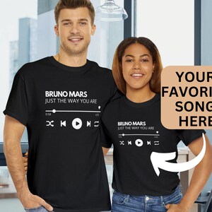 Personalized Playlist Shirt - Custom Music Lover T-Shirt - Name Your Jam Tee - Unique Gift for Music Enthusiasts