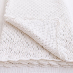 Knitted Baby Blanket Gender Neutral Baby Gift