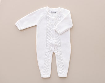 Knitted Baby Announcement Outfit