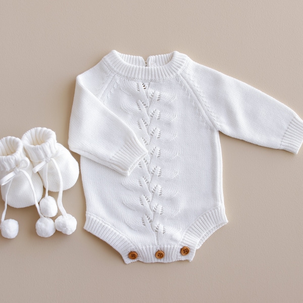 Long Sleeve Baby Knitted Romper Arrival Outfit