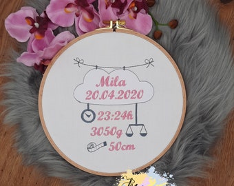 Personalized embroidery hoop