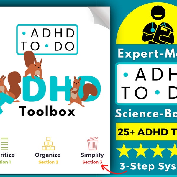 adhd homework checklist Expert-made ADHD Planner with ADHD Habit Tracker, ADHD Organizing Tips and plenty more | Science-based Adhd Tools for Adhd Adults & Teens