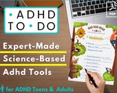 Quirky Expert-made ADHD To-Do List for ADHD Teens &  ADHD Adults | 10x Daily Planner Value-Pack