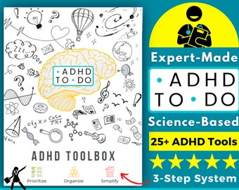 college student planner pdf Expert-made ADHD Planner with ADHD Habit Tracker, ADHD Organizing Tips and plenty more | Science-based Adhd Tools for Adhd Adults & Teens