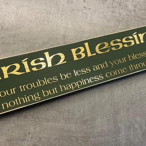Irish blessing Rustic Wooden Plaque/Sign/wall hanging