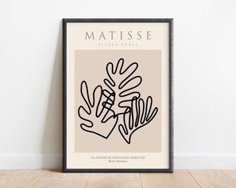 Henri Matisse Art Print, Minimalist Wall Art, Living Room Poster, Beige Bedroom Decor, Classic Mid Century Poster Print Art Gift Idea