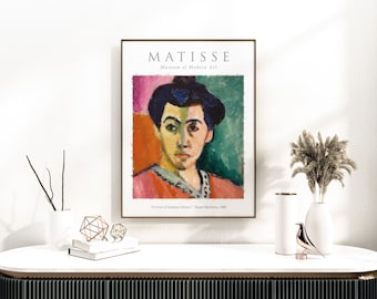 Henri Matisse Art Print, Minimalist Wall Art, Matisse Art Poster, Living Room Wall Art, Home Decor Wall Art, Vintage Museum of Modern Art