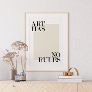 Mid Century Modern, Exhibition Poster, Abstract Modern Art, Abstract Wall Art, Galerie Bohéme, Museum Poster, Neutral Art, Typography Poster