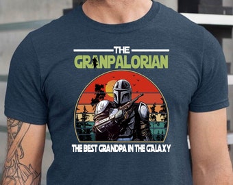 Grandpalorian Shirt, Father's Day Shirt, Tshirt, Gift for Grandpa, Gift for Him, Gift for Grandfather, Sweatshirt Hoodie Long Sleeve T-Shirt
