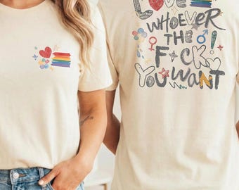 Love Whoever You Want TShirt, Pride Month Shirt, LGBTQ Support Tee, Human Rights Clothes
