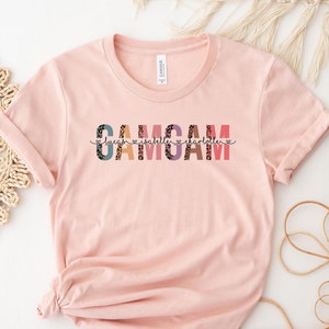 Gamgam Shirt, Custom Mothers Day Gift Tshirt With Kids Names, Grandma Birthday Shirt, Gift for Grandma, Funny Grandma Tee