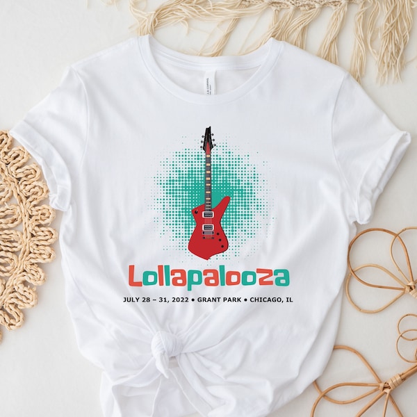 LOLLAPALOOZA Shirt, Lollapalooza 2022 Music Festival Grant Park T-shirt, Vintage Lollapalooza Music Festival Tee