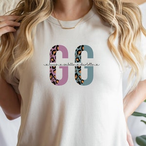 GG Shirt, Custom Mothers Day Gift Tshirt With Kids Names, Grandma Birthday Shirt, Gift for Grandma, Funny Grandma Tee